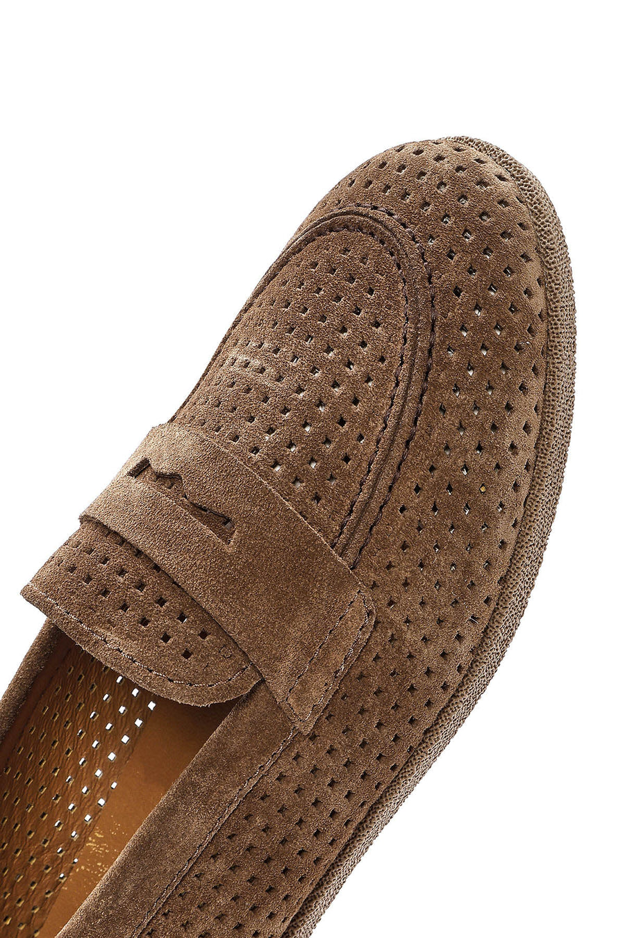 Women's Tan Suede Leather Loafer