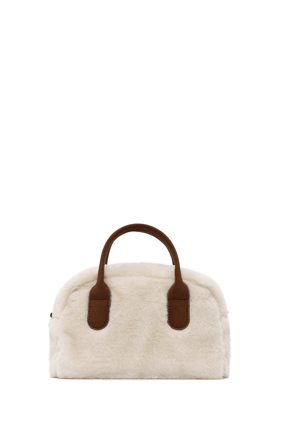 Kadın Bej Uzun Askılı Peluş Teddy Kol Çantası