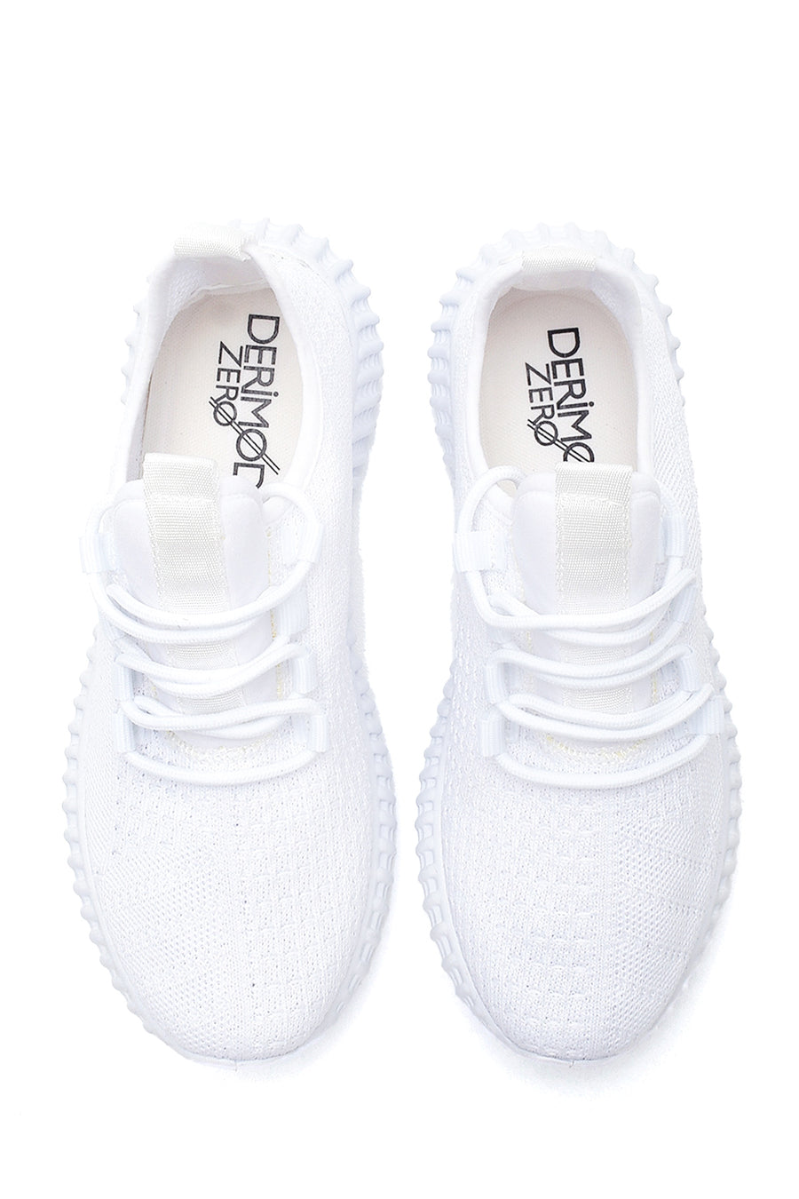 Women's White Patterned Sneaker