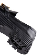 Women's Black Thick Soled Loafer | Derimod
