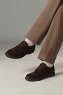 Male Brown Lace-up Suede Casual Shoes | Derimod