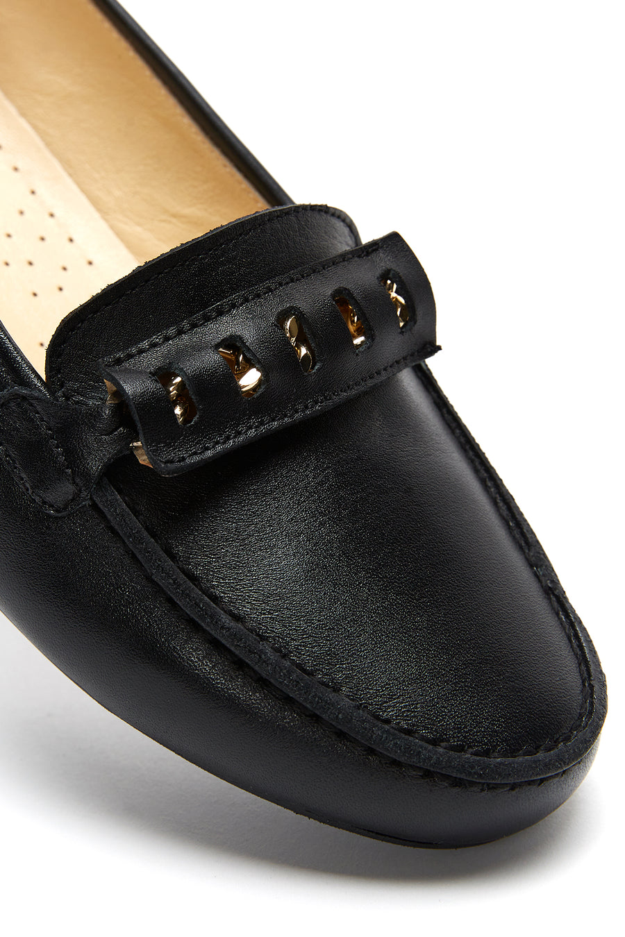 Women's Black Leather Loafer
