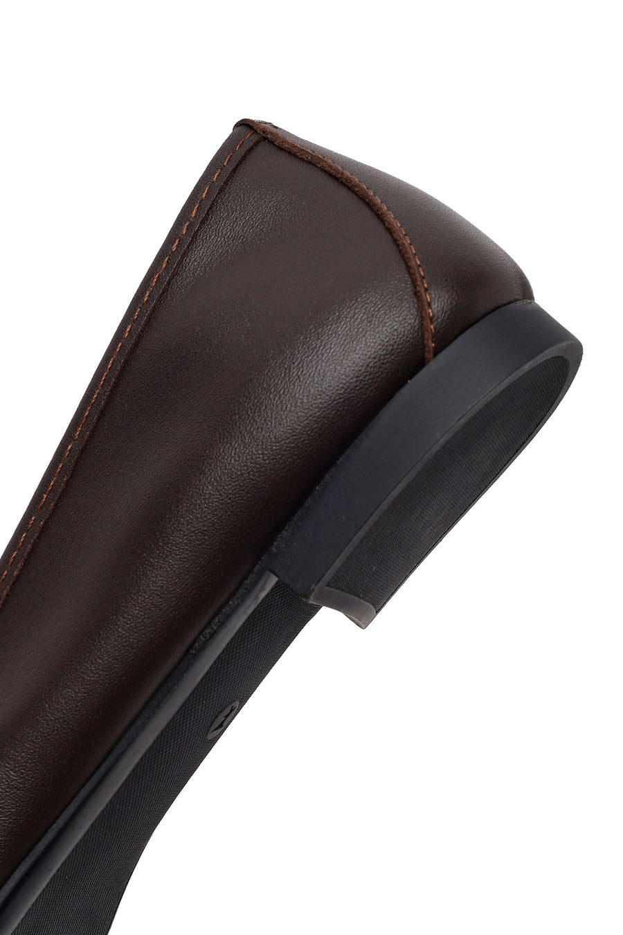 Women's Brown Leather Ballerinas