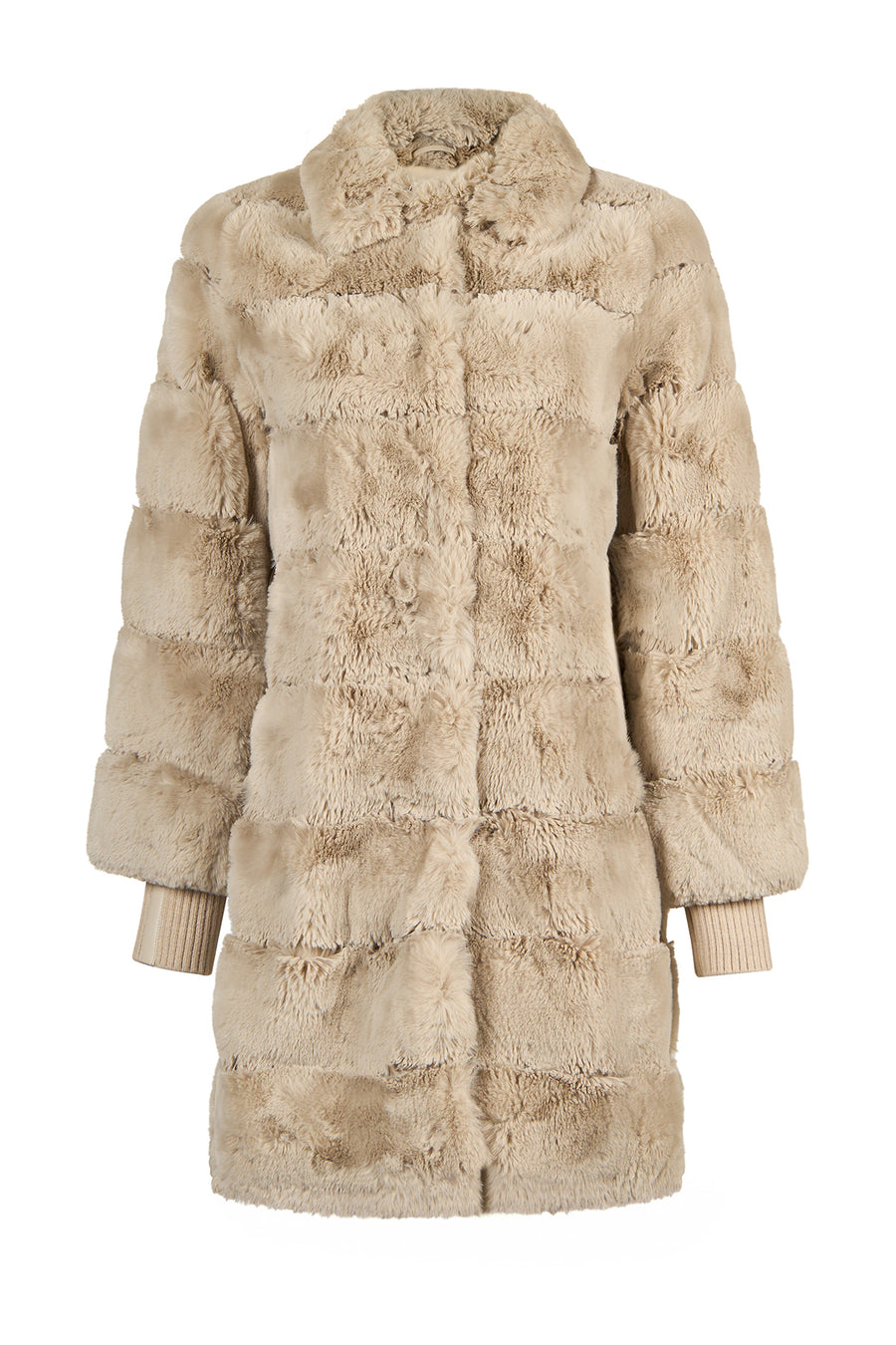Pinzolo Woman White Belted Teddy Coat