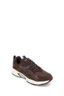 Male Brown Lace-Up Thick-Soled Leather Sneaker | Derimod