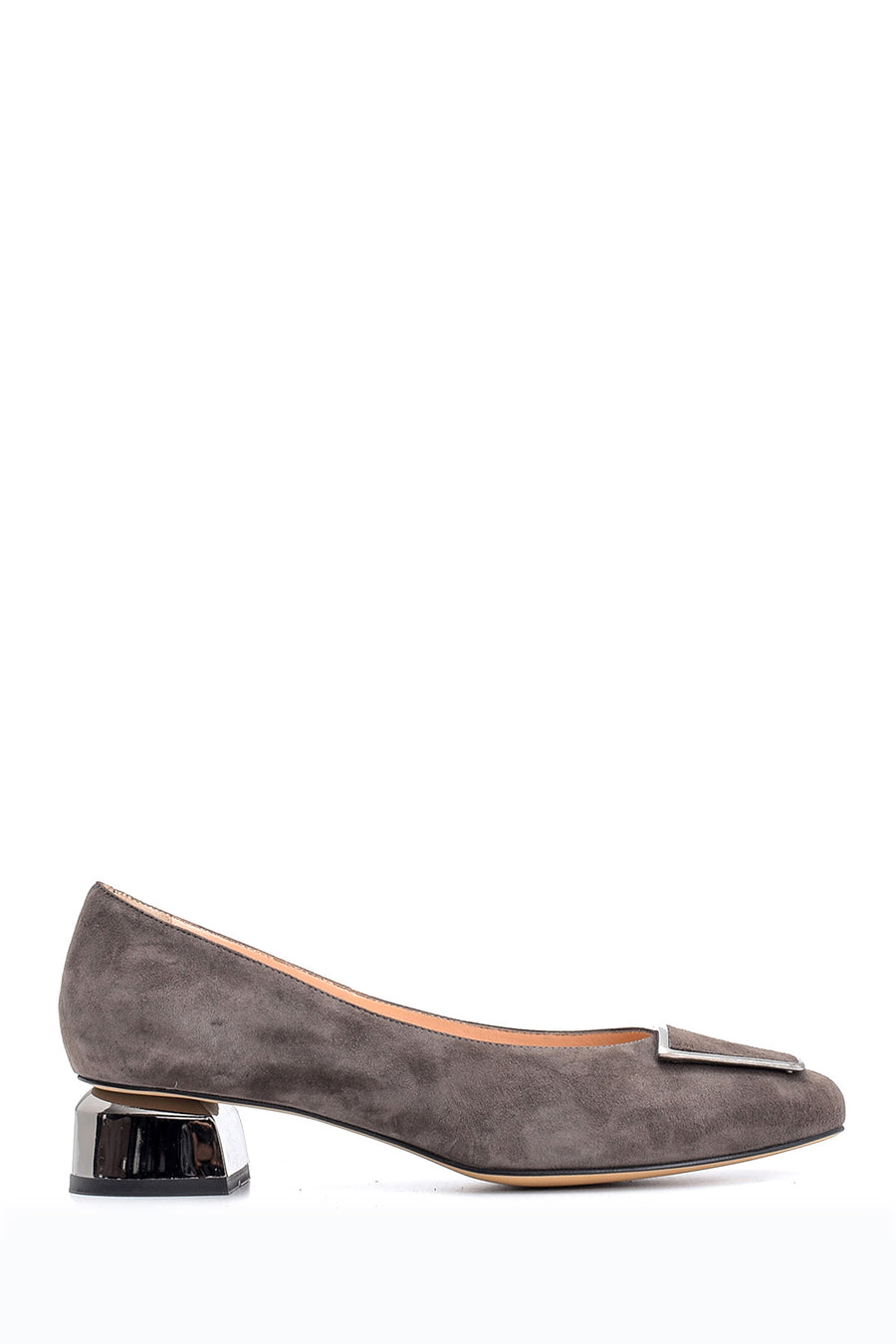 Women's Suede Leather Heeled Shoes 19WFD163610 | Derimod