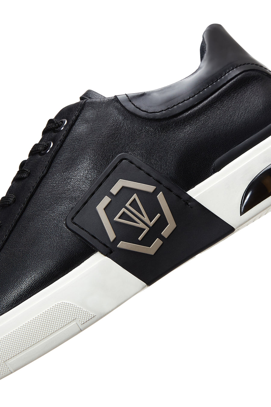Erkek Siyah Deri Sneaker