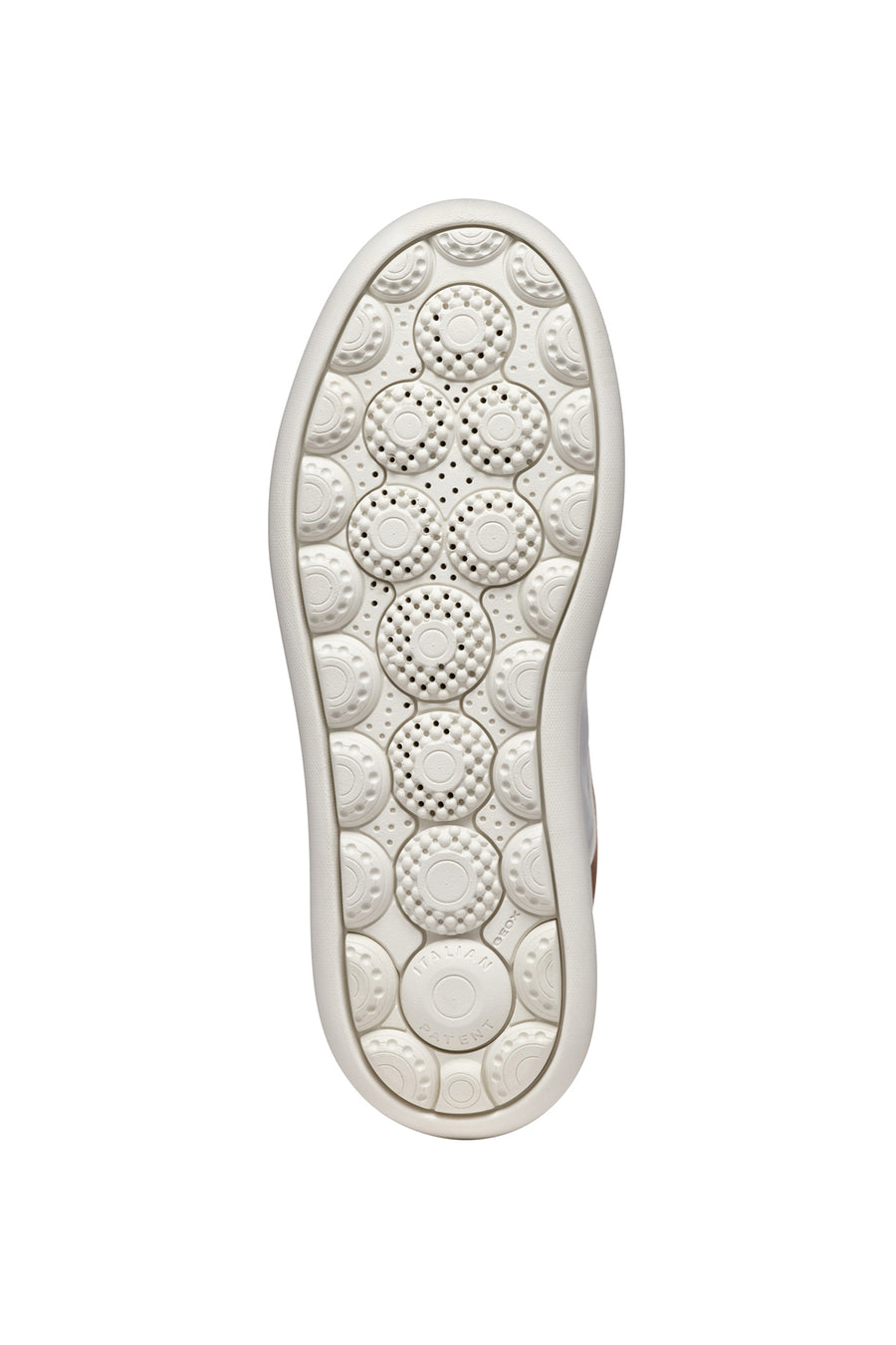 Geox Women's White Spherica Ecub-2 Lace-Up Leather Sneaker