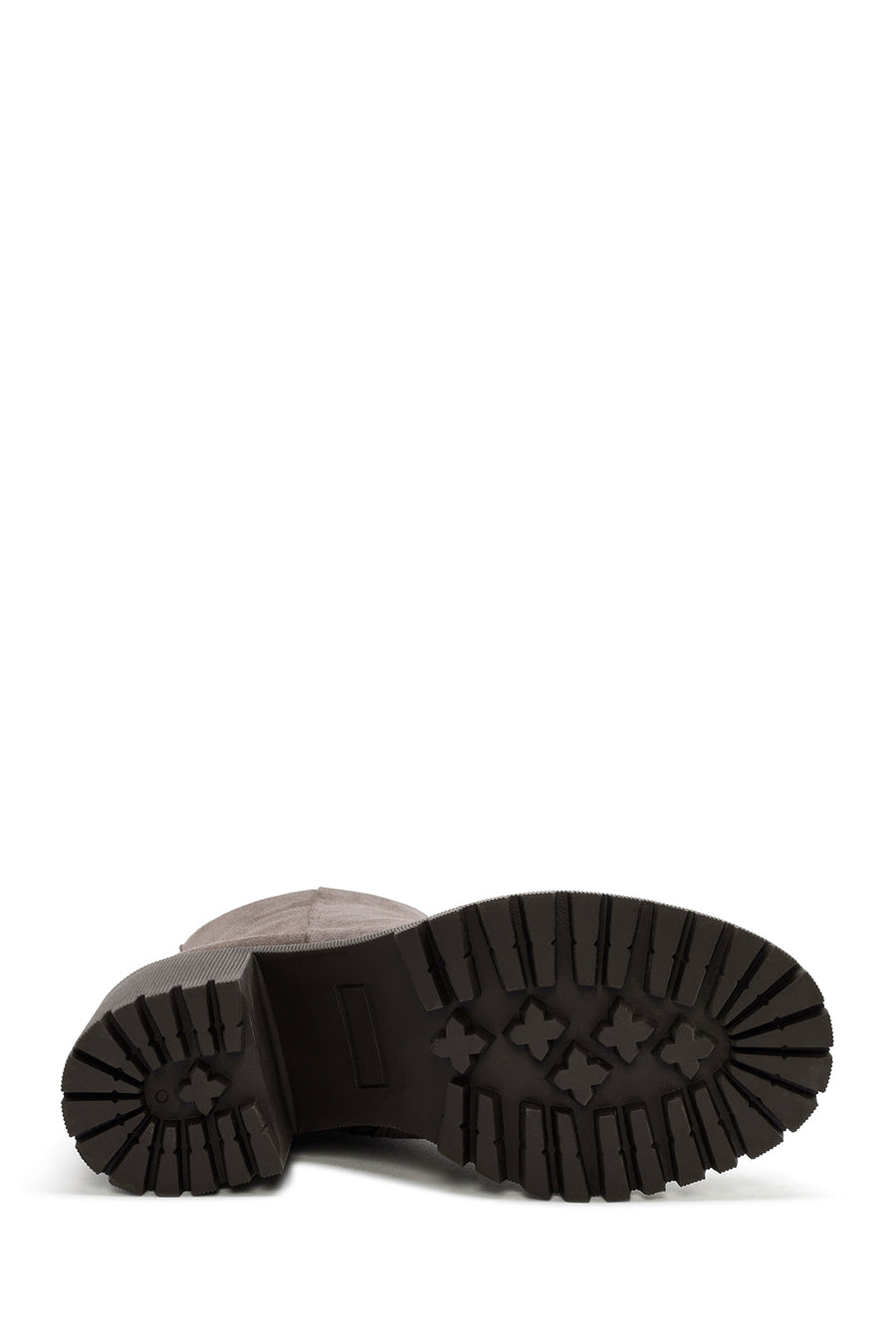 Women's Mink Heeled Zippered Suede Leather Boots