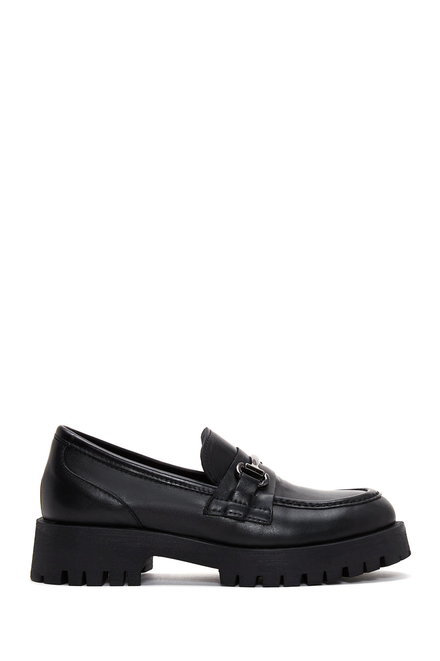 Women's Leather Buckle Loafer 22WFD183918 | Derimod