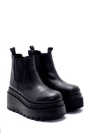 Women's Leather Thick Soled Chelsea Boots | Derimod