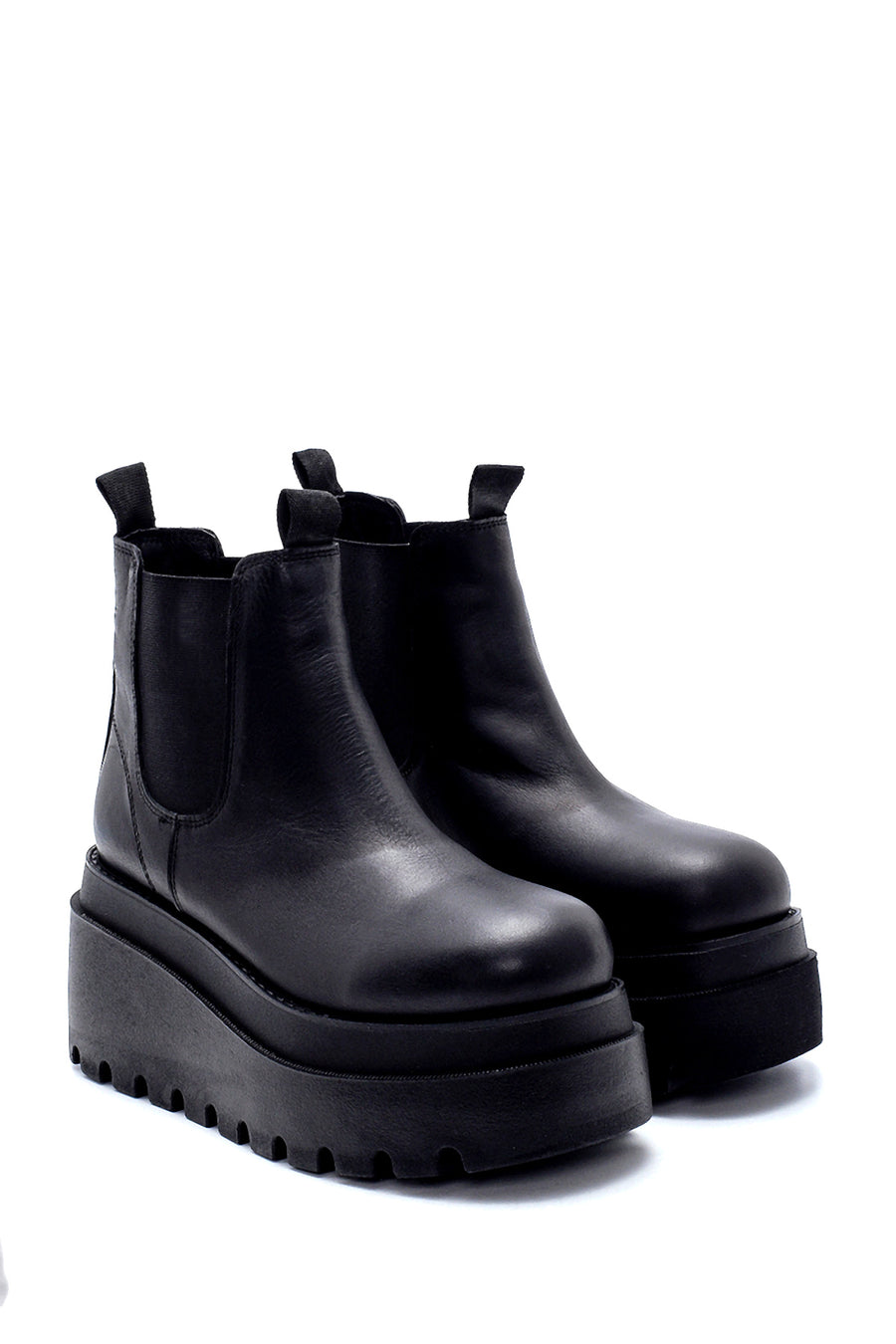 Women's Leather Thick Soled Chelsea Boots