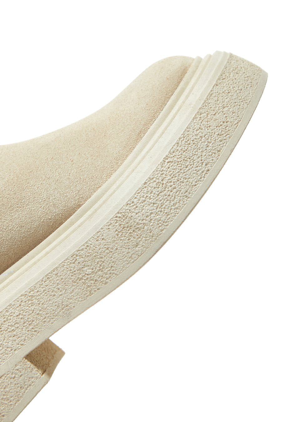 Women's Beige Suede Leather Chelsea Boots