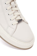 Erkek Beyaz Bağcıklı Deri Sneaker | Derimod