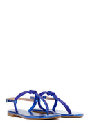 Women's Blue Stone Flip-Flop Sandals | Derimod
