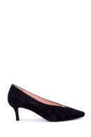 Women's Suede Leather Heeled Shoes | Derimod