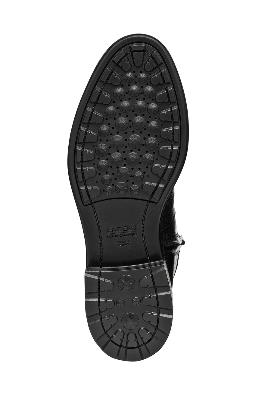 Geox Women Black D Walk Pleasure A - Goat Lea Zippered Leather Boot