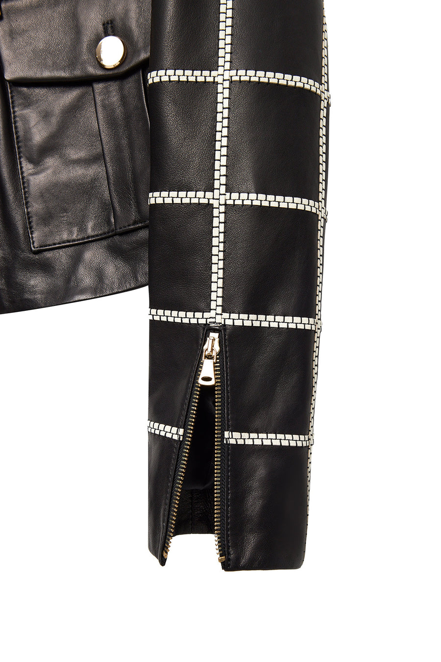 Capri Women's Black Short Leather Jacket