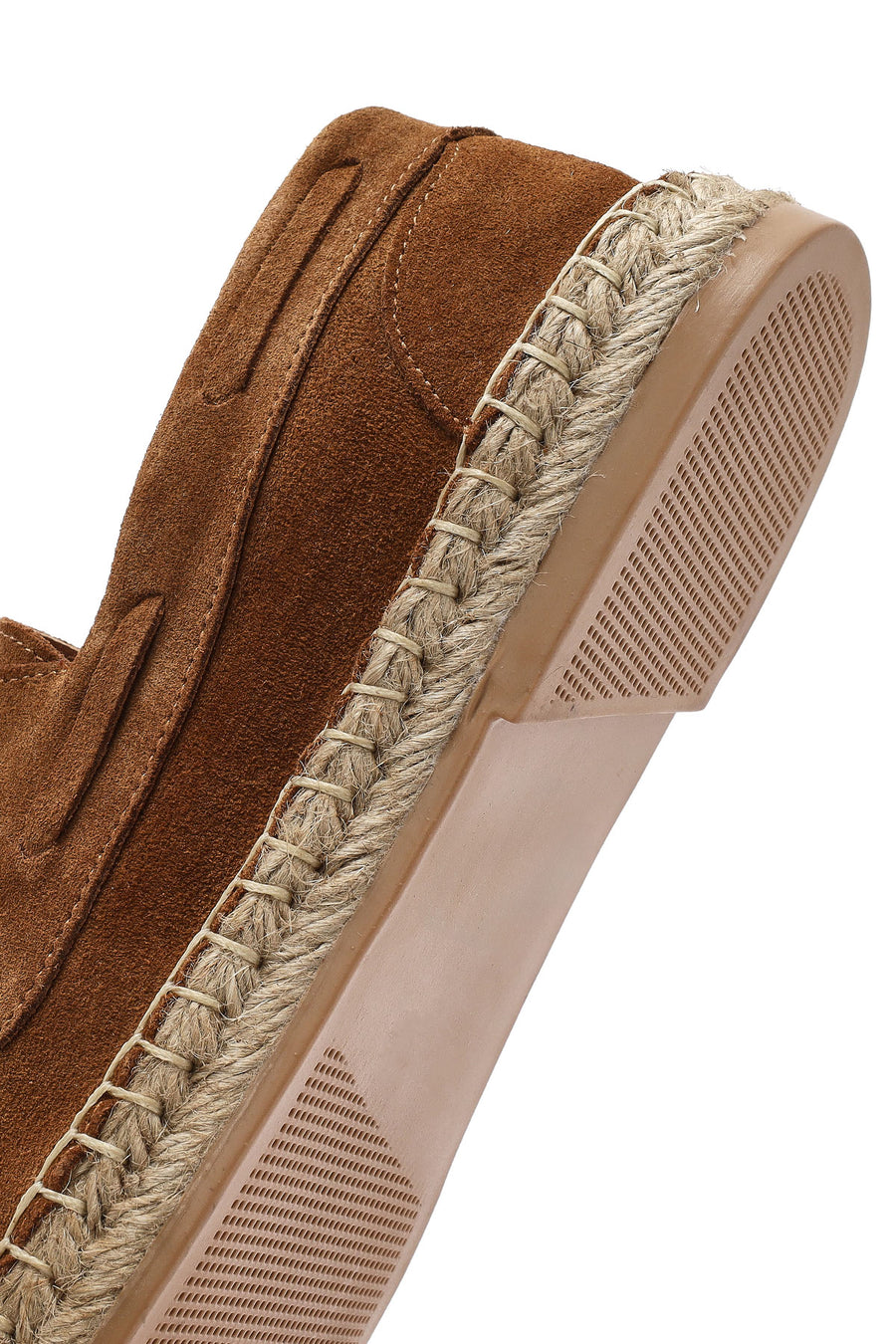 Men's Tan Suede Leather Espadrille