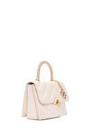 Women's Cream Long Strap Quilted Handbag | Derimod
