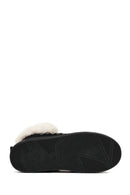 Women's Black Chunky Sole Tassel Suede Teddy Boots | Derimod
