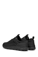 Geox Erkek Siyah U Spherıca 4X4 B Abx A - Text+ Bağcıklı Kalın Tabanlı Kumaş Sneaker | Derimod