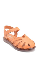 Women's Leather Strappy Sandals | Derimod