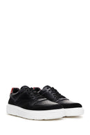 Erkek Siyah Deri Kalın Tabanlı Sneaker | Derimod