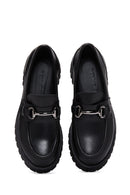 Women's Leather Buckle Loafer | Derimod