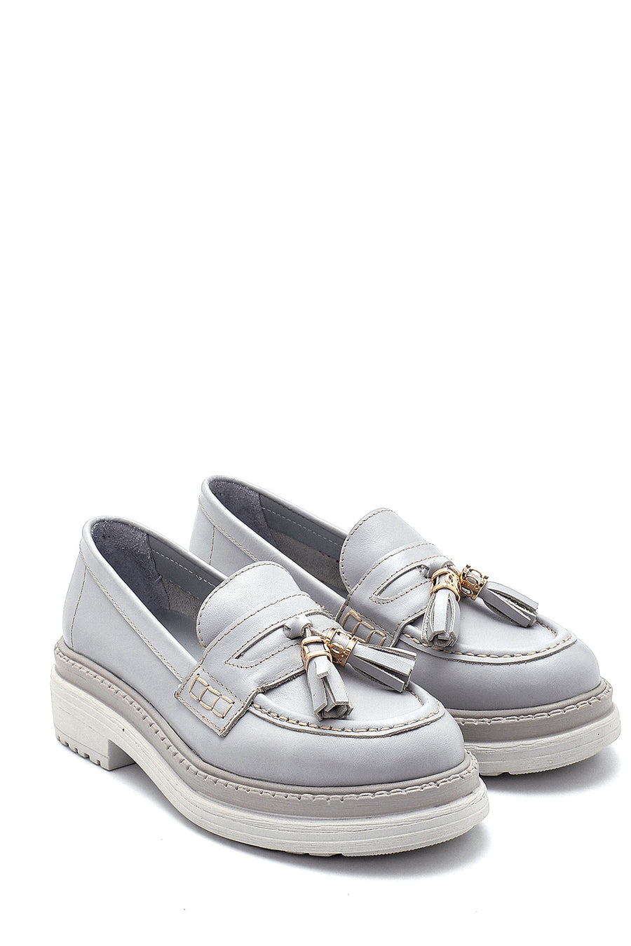 Women's Leather Tassel Detailed Loafer