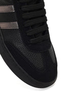 Woman Black Lace-Up Sneakers | Derimod