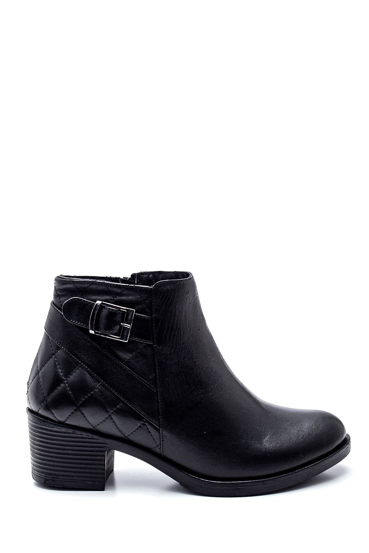 Women's Leather Quilted Detailed Boots 21WFD412018 | Derimod