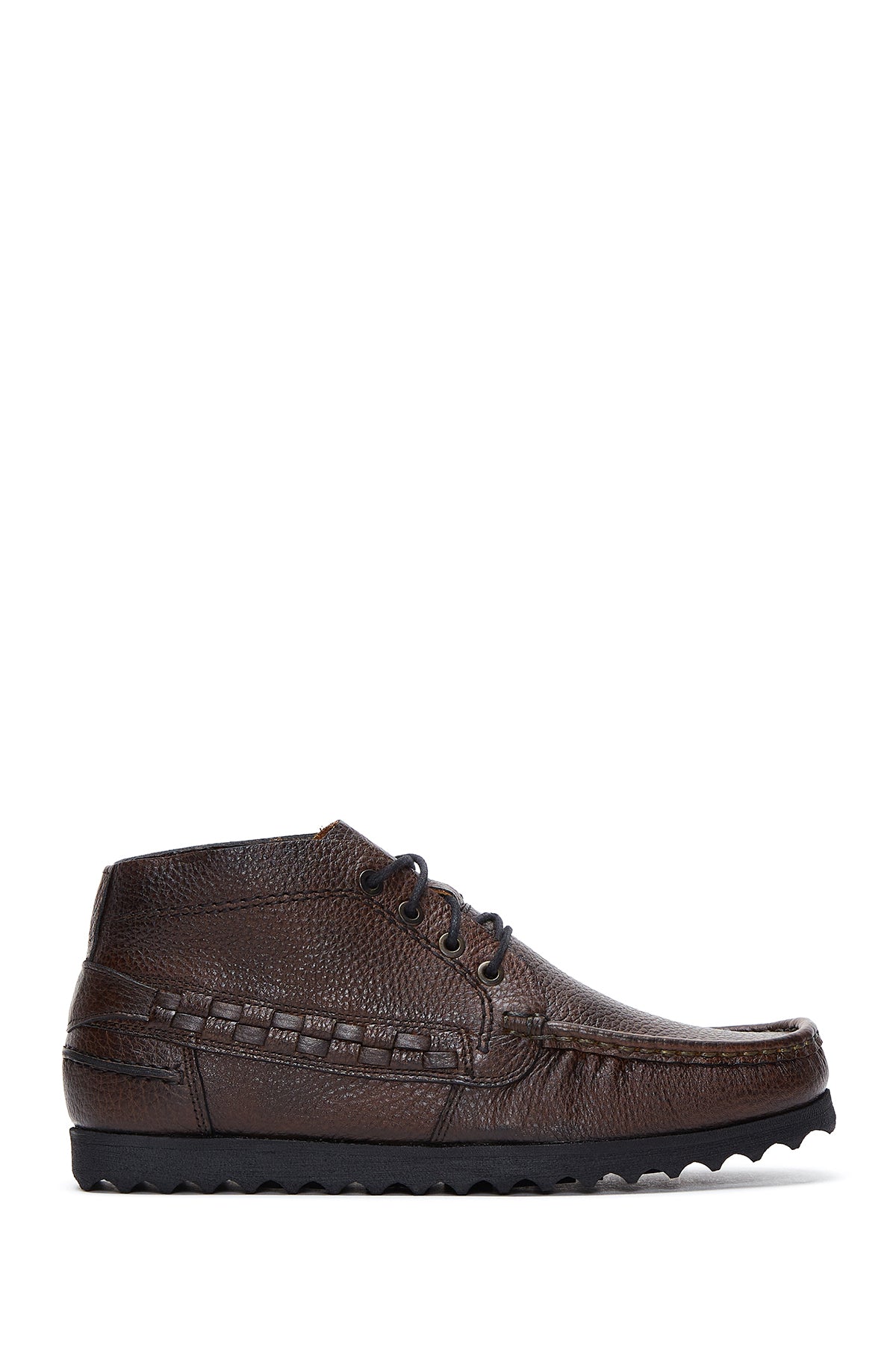 Men's Brown Leather Short Boots 22WFD6284FT | Derimod