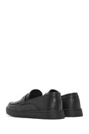 Men's Black Leather Casual Loafer | Derimod