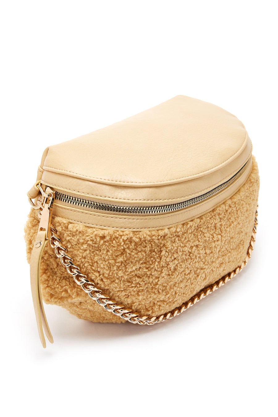 Women's Yellow Plush Waist Bag