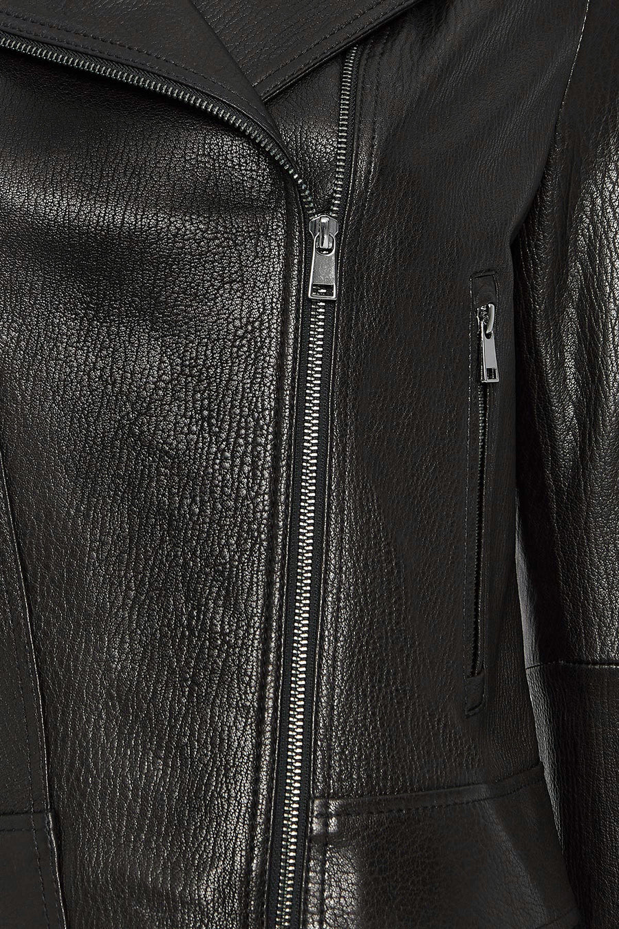 Alba Women's Black Biker Leather Jacket