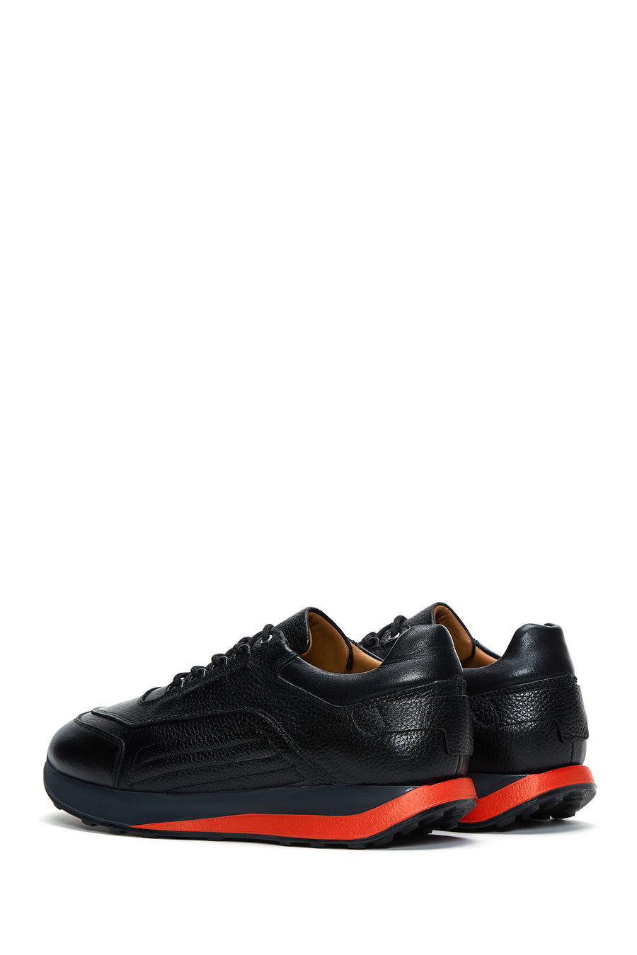 Erkek Siyah Deri Sneaker