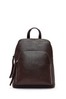 Women's Brown Leather Backpack | Derimod