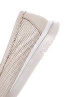 Kadın Krem Tokalı Deri Comfort Loafer | Derimod