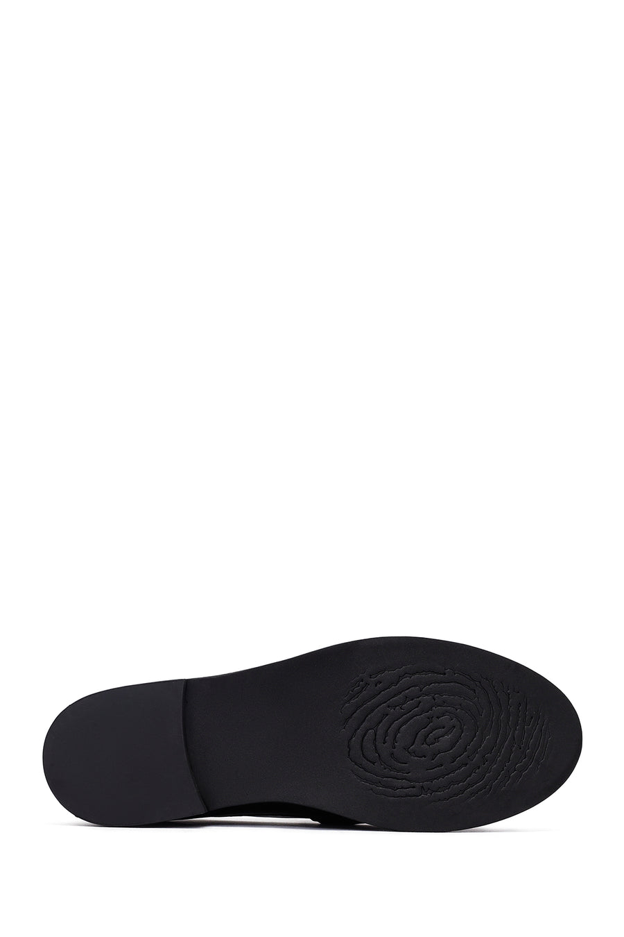 Woman Black Tassel Leather Masculine Loafer