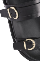 Women's Black Double Buckle Thick Soled Slippers | Derimod