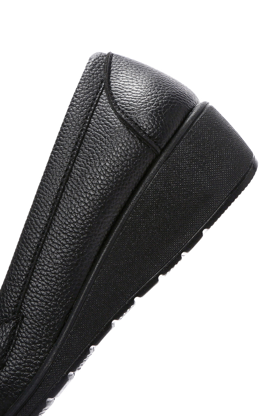 Women's Black Wedge Heel Loafer