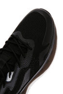 Derimod Zero Men's Black Lace-Up Thick Soled Fabric Sneaker | Derimod