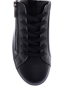 Women's Leather Zipper Detailed Sneaker | Derimod