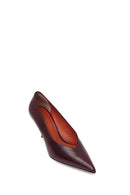 Kadın Bordo Topuklu Deri Stiletto | Derimod