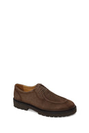 Male Beige Lace-Up Thick-Soled Suede Casual Shoes | Derimod