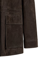 Malibu Woman Brown Suede Leather Jacket | Derimod