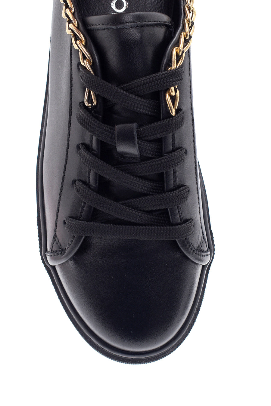 Women's Leather Chain Sneaker
