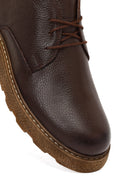 Men's Brown Lace-Up Leather Casual Boot | Derimod