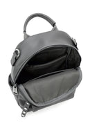Women's Gray Long Strap Printed Backpack | Derimod